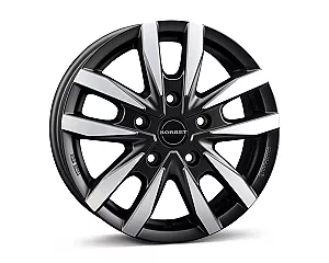 Borbet CW5 black polished matt 6,5x16 5x160 ET60 CB65,1 60° 1200 kg 497842