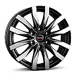 Borbet CW6 black polished matt 6,5x16 6x130 ET62 CB84,1 60° 1350 kg 497024