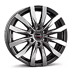 Borbet CW6 mistral anthracite glossy polished 6,5x16 6x130 ET62 CB84,1 60° 1350 kg 497025