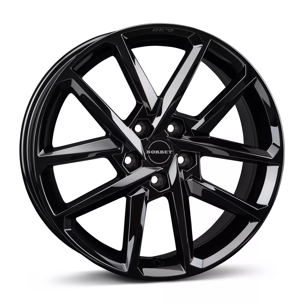 Borbet N black glossy 8x18 5x108 ET50 CB63,4 60° 720 kg 497786