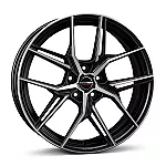 Borbet QX black polished matt 8x19 5x108 ET50 CB72,6 60° 650 kg 497851