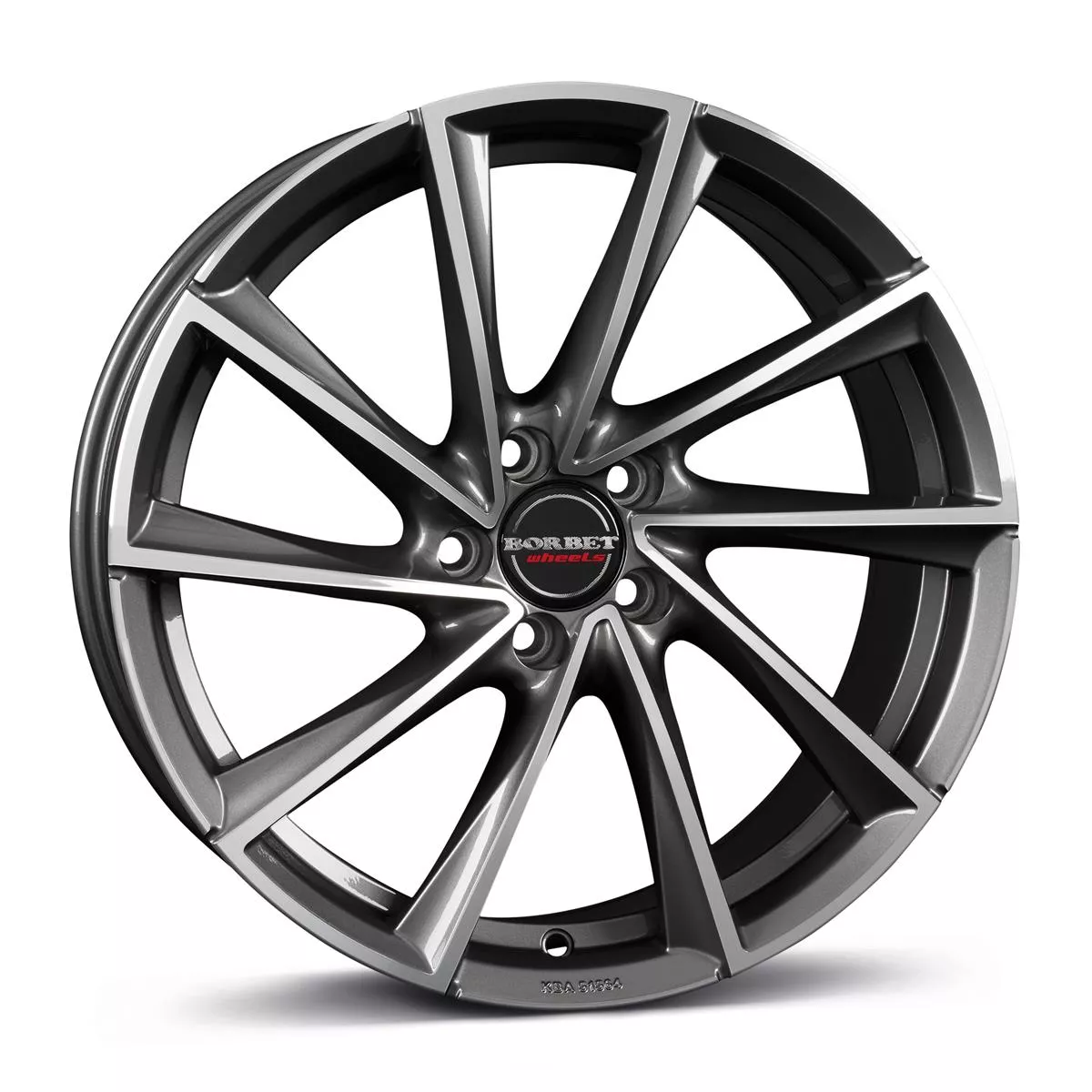 Borbet VTX Graphite Polished 8x18 5x108 ET45 CB72,6 60° 670 kg 496484