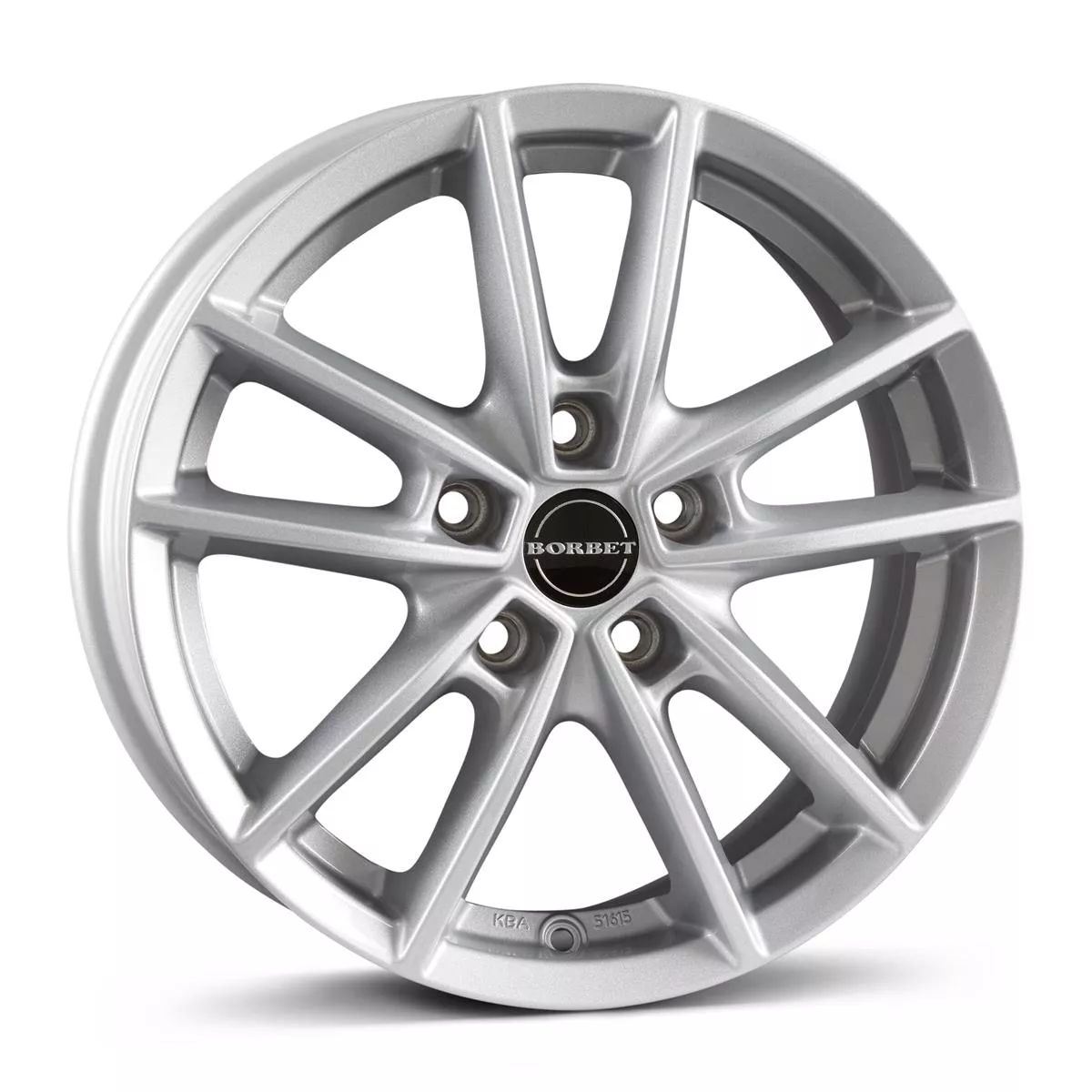 Borbet W Crystal Silver 6x15 5x114.3 ET43 CB72,6 60° 650 kg 496619