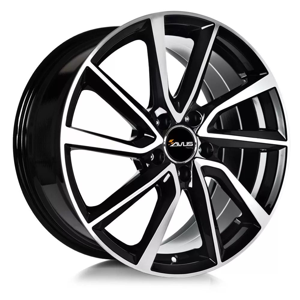 Avus AC-518 Black Polished 7x17 5x108 ET50 CB63,4 60° 690 kg