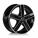 Avus AC-V51 Black Polished 7x17 5x114.3 ET45 CB66,1 60° 1250 kg