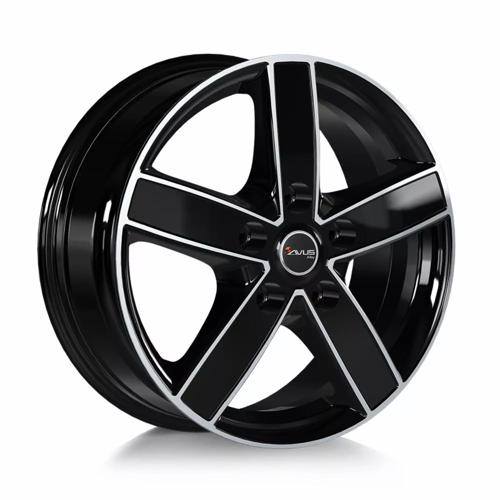 Avus AC-V51 Black Polished 7x17 5x130 ET62 CB89,1 60° 1250 kg