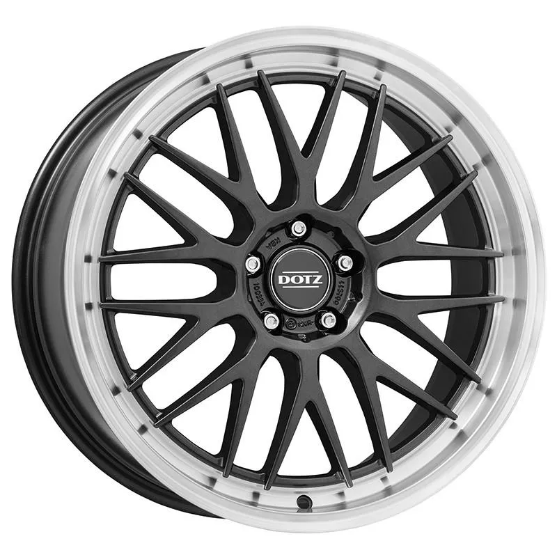 Dotz Bilbao dark Gunmetal/polished lip 8x18 5x112 ET46 CB57,1 R13 750 kg OBIG8FL46E
