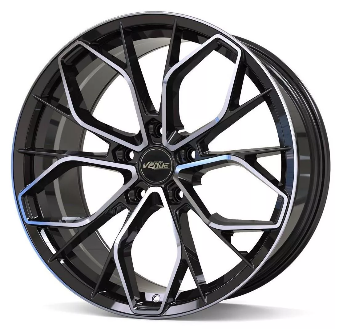 Venue Rocker Black Polished 8,5x19 5x114 ET35 CB73,1 60° 900 kg VROC19855114335731BP