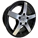 GG Trailer Black Polished 5,5x14 4x100 ET30 CB57.1 60° 950 kg 298197
