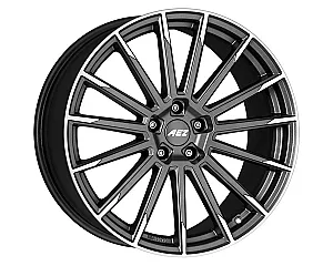 AEZ Atlanta Graphite matt/polished 9,5x20 5x114.3 ET45 CB64,1 60° 780 kg AAT0N0GP45E