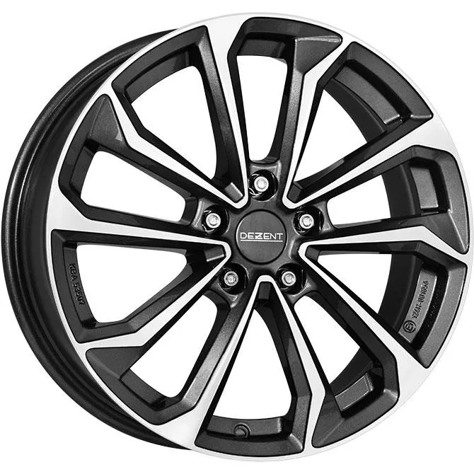 Dezent KS dark Gunmetal/polished 7,5x18 5x114.3 ET45 CB67,1 60° 730 kg TKSF0FP45E