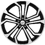 Dezent TA dark Black/polished 7,5x17 5x114.3 ET38 CB71,6 60° 750 kg TTA70BP38